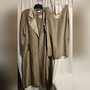 Moon Light Collection.Elegant Gold 3 Piece Pants  Set XL